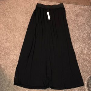 Black maxi skirt
